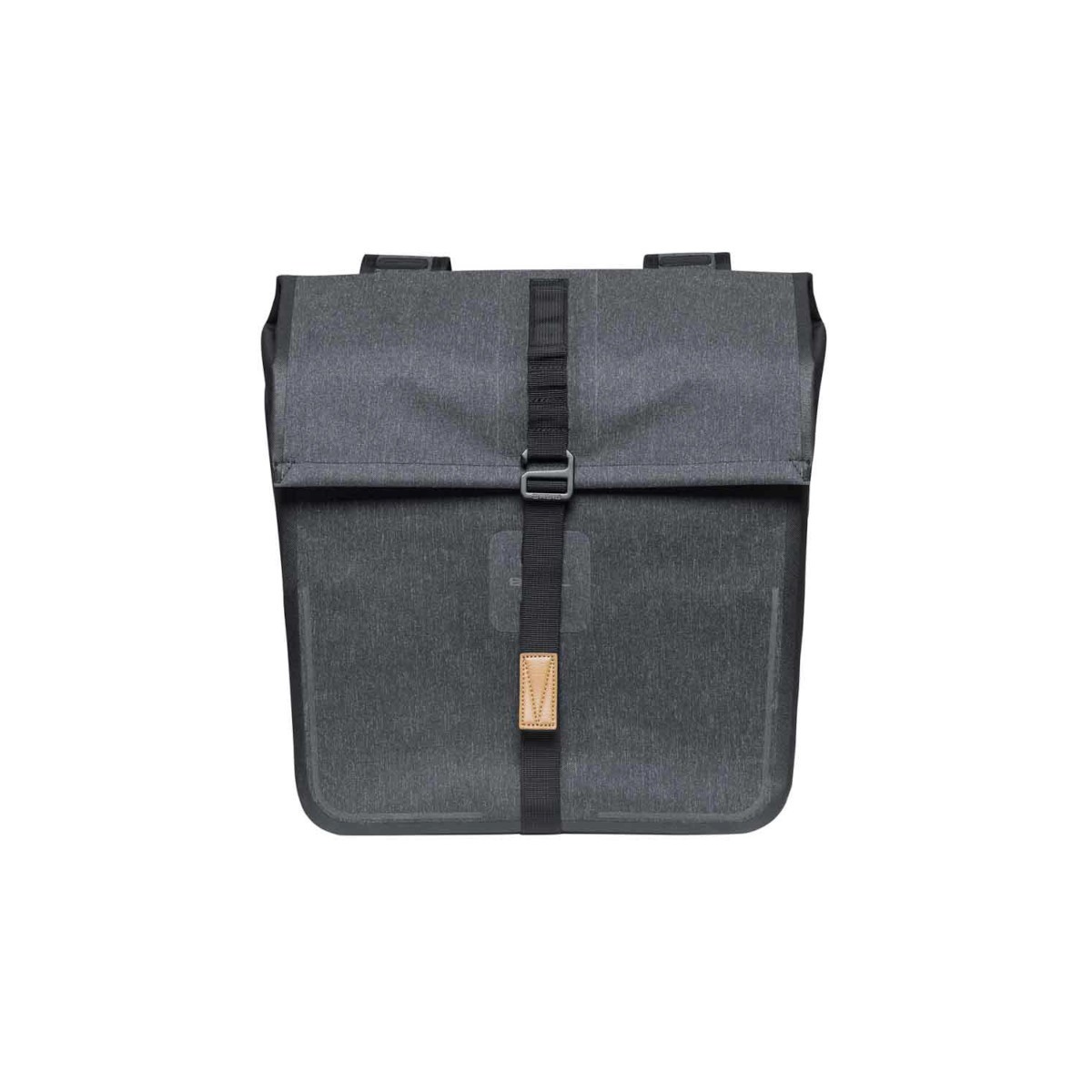 Basil SACOCHE ARRIERE DOUBLE URBAN DRY 48L CHARCOAL GRIS ANTHRACITE 100% WATERPROOF
