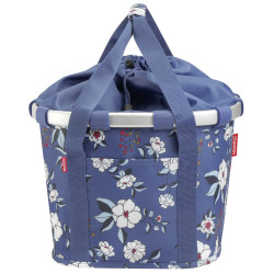 Panier Bikebasket bleu fleuri