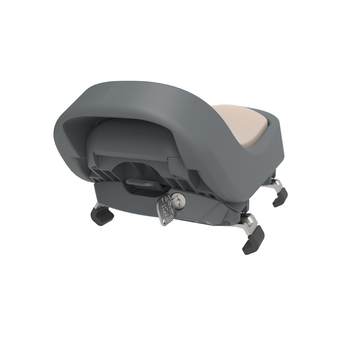 SIÈGE ARRIÈRE URBAN IKI JUNIOR AVEC PLAQUE Noir/Marron