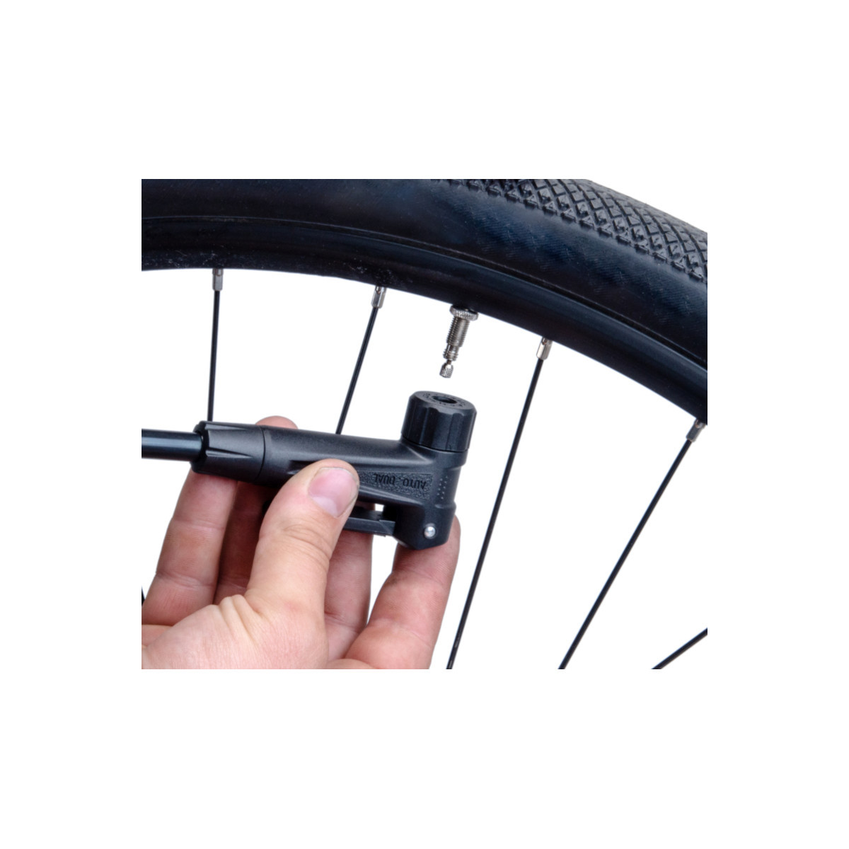 Mini Pompa Park Tool PMP-3.2 - Compatta, Dual Valve, Colore Nero/Blu