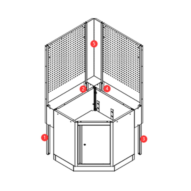 Kit extension pour meuble d'angle profond 61cm