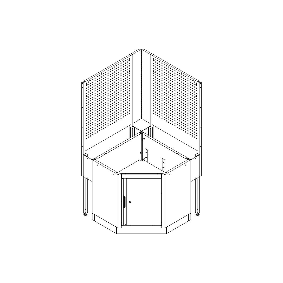 Kit extension pour meuble d'angle profond 61cm