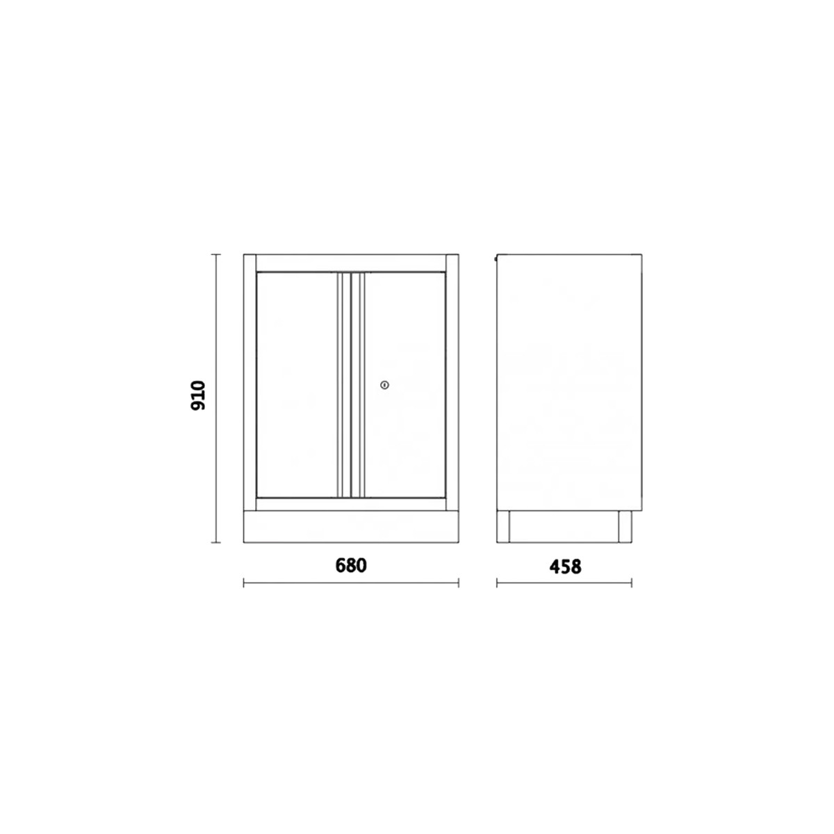 Meuble bas - 2 portes