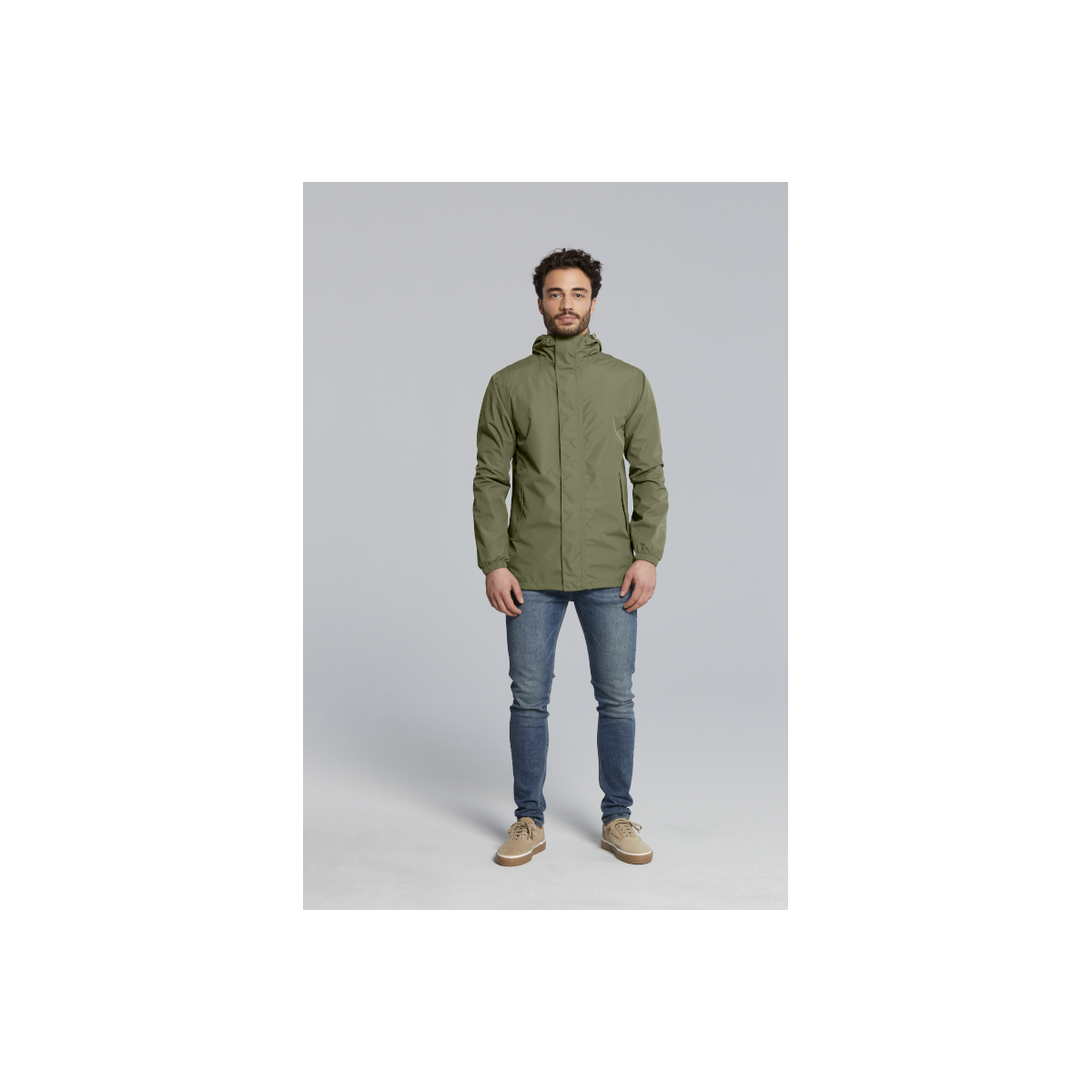 Basil Hoga veste de pluie unisex Vert olive XS