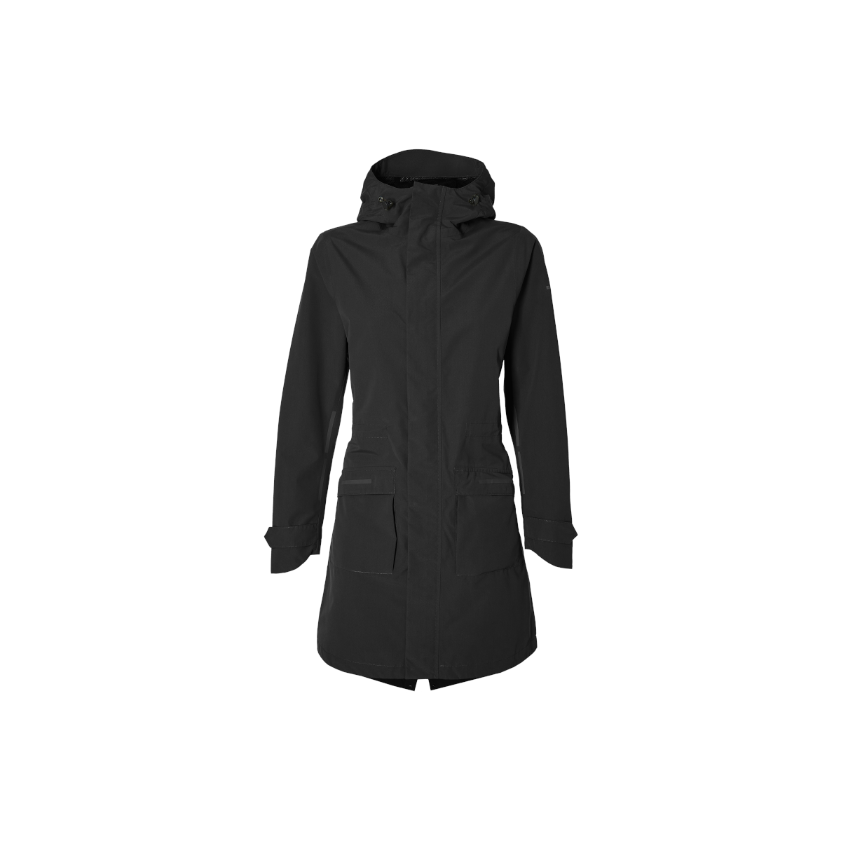 Basil Mosse veste de pluie Parka femmes, Noir S