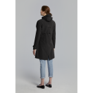 Basil Mosse veste de pluie Parka femmes, Noir S