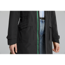 Basil Mosse veste de pluie Parka femmes, Noir M