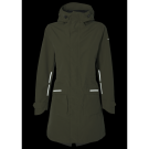 Basil Mosse veste de pluie Parka femmes, Vert olive S