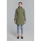 Basil Mosse veste de pluie Parka femmes, Vert olive S