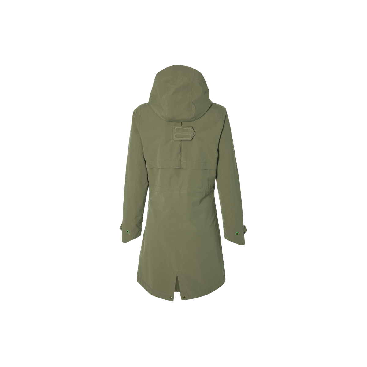 Basil Mosse veste de pluie Parka femmes, Vert olive M