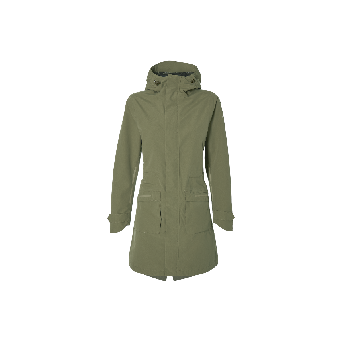 Basil Mosse veste de pluie Parka femmes, Vert olive L