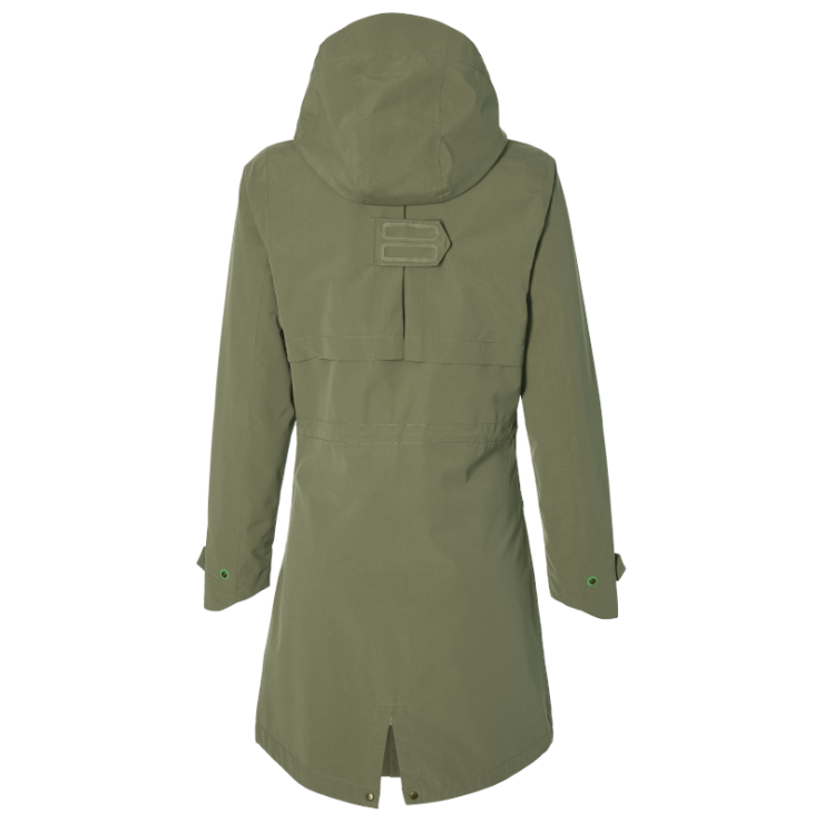 Basil Mosse veste de pluie Parka femmes, Vert olive XL