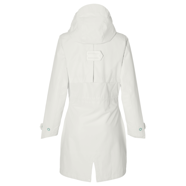 Basil Mosse veste de pluie Parka femmes, blanc XS