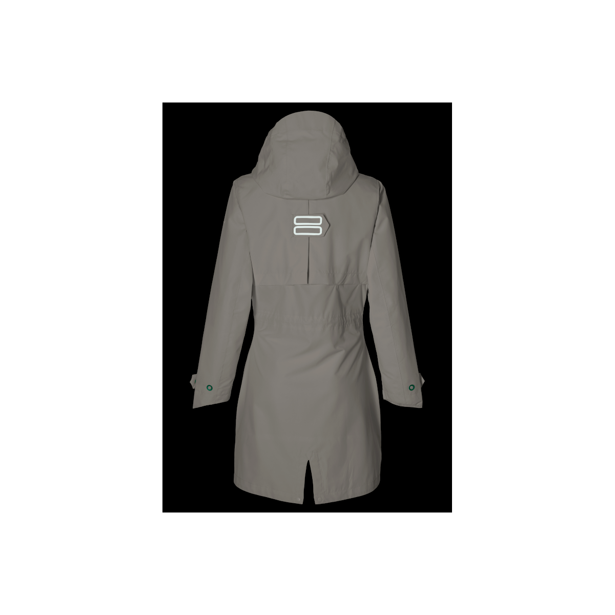 Basil Mosse veste de pluie Parka femmes, blanc XS