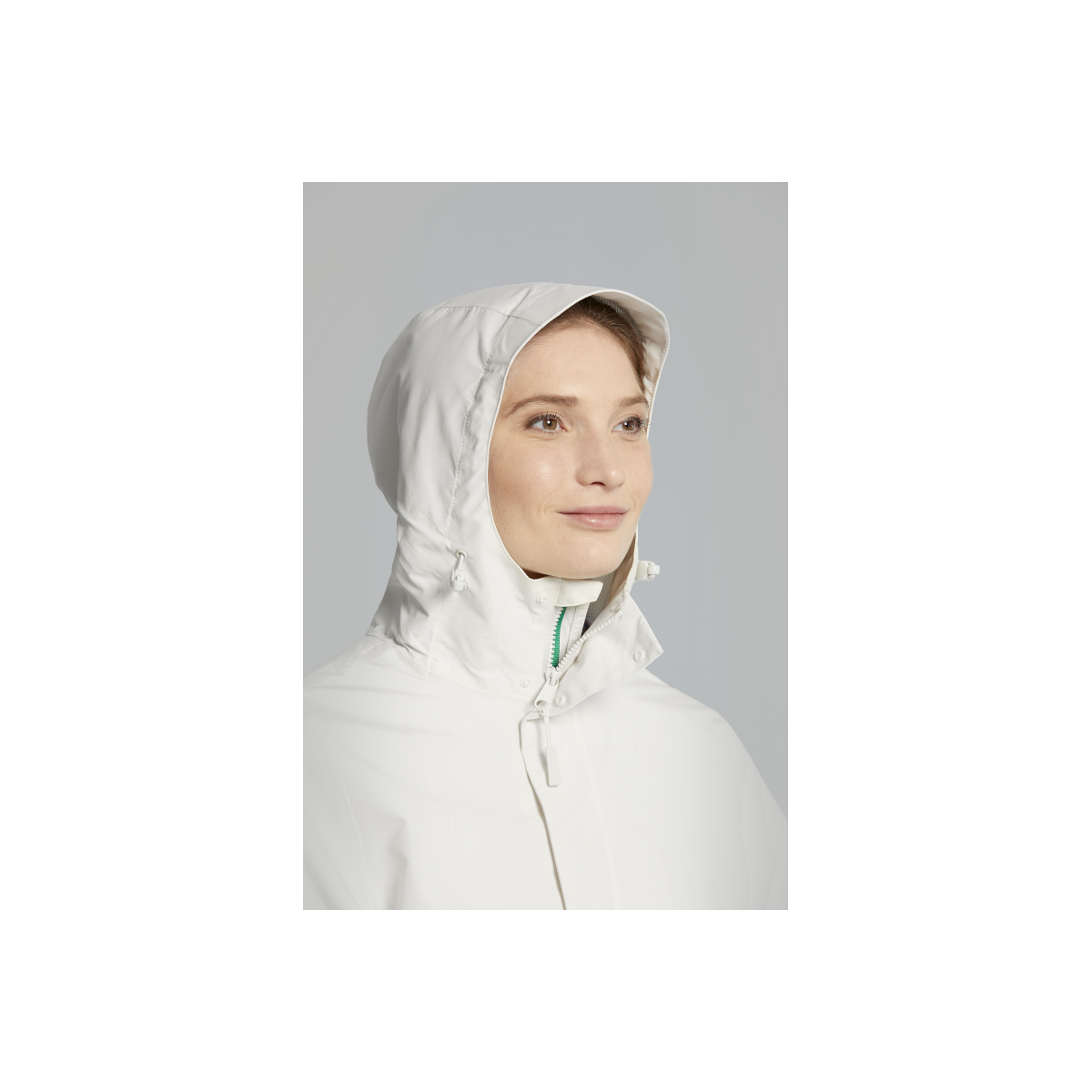 Basil Mosse veste de pluie Parka femmes, blanc XS