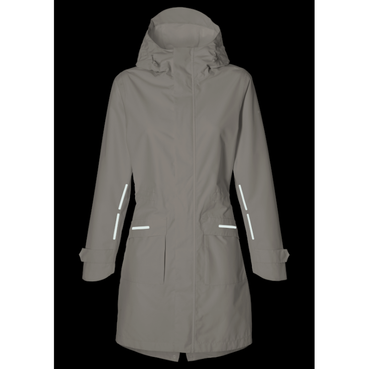 Basil Mosse veste de pluie Parka femmes, blanc S