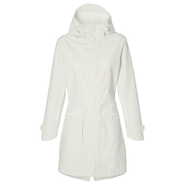 Basil Mosse veste de pluie Parka femmes, blanc M