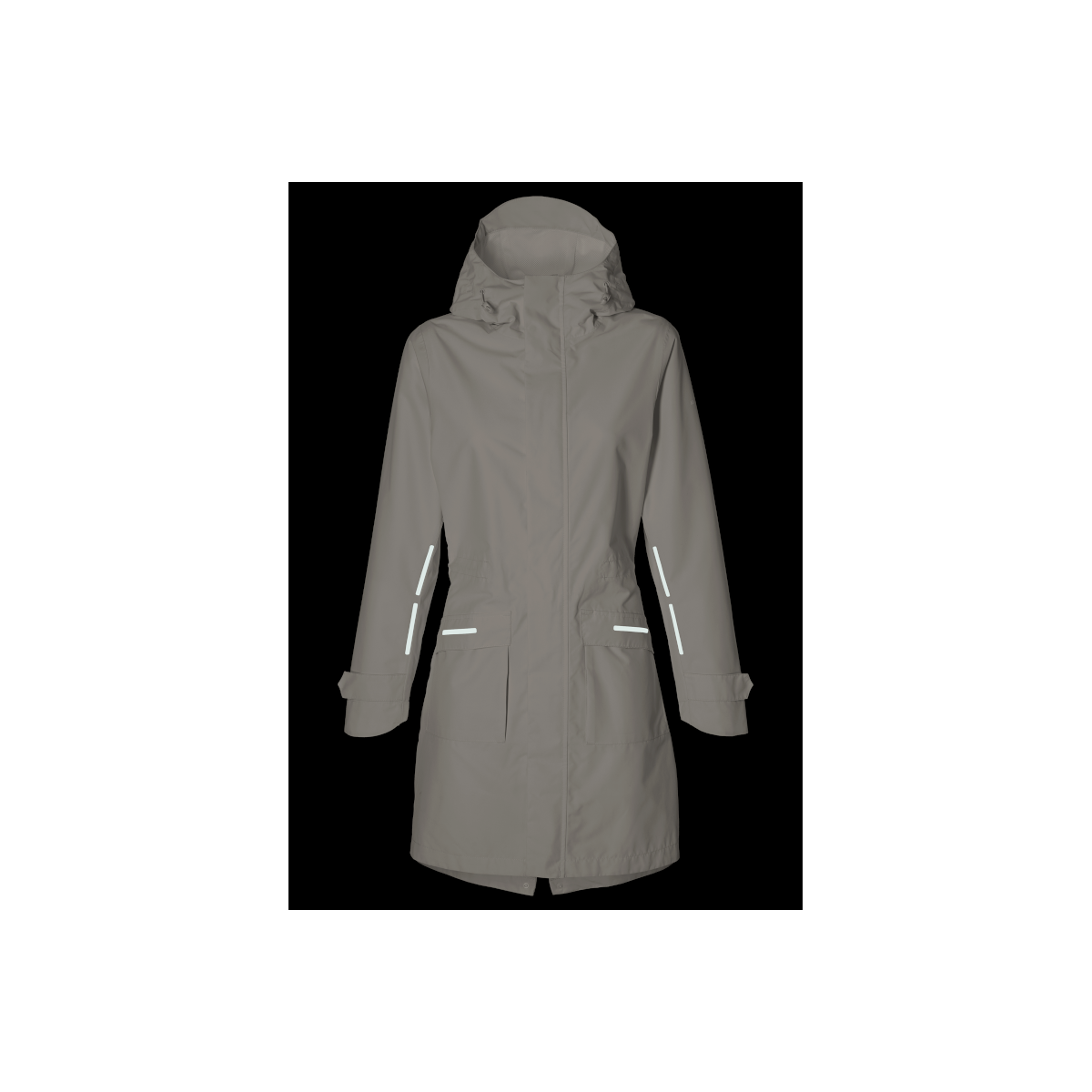 Basil Mosse veste de pluie Parka femmes, blanc XL