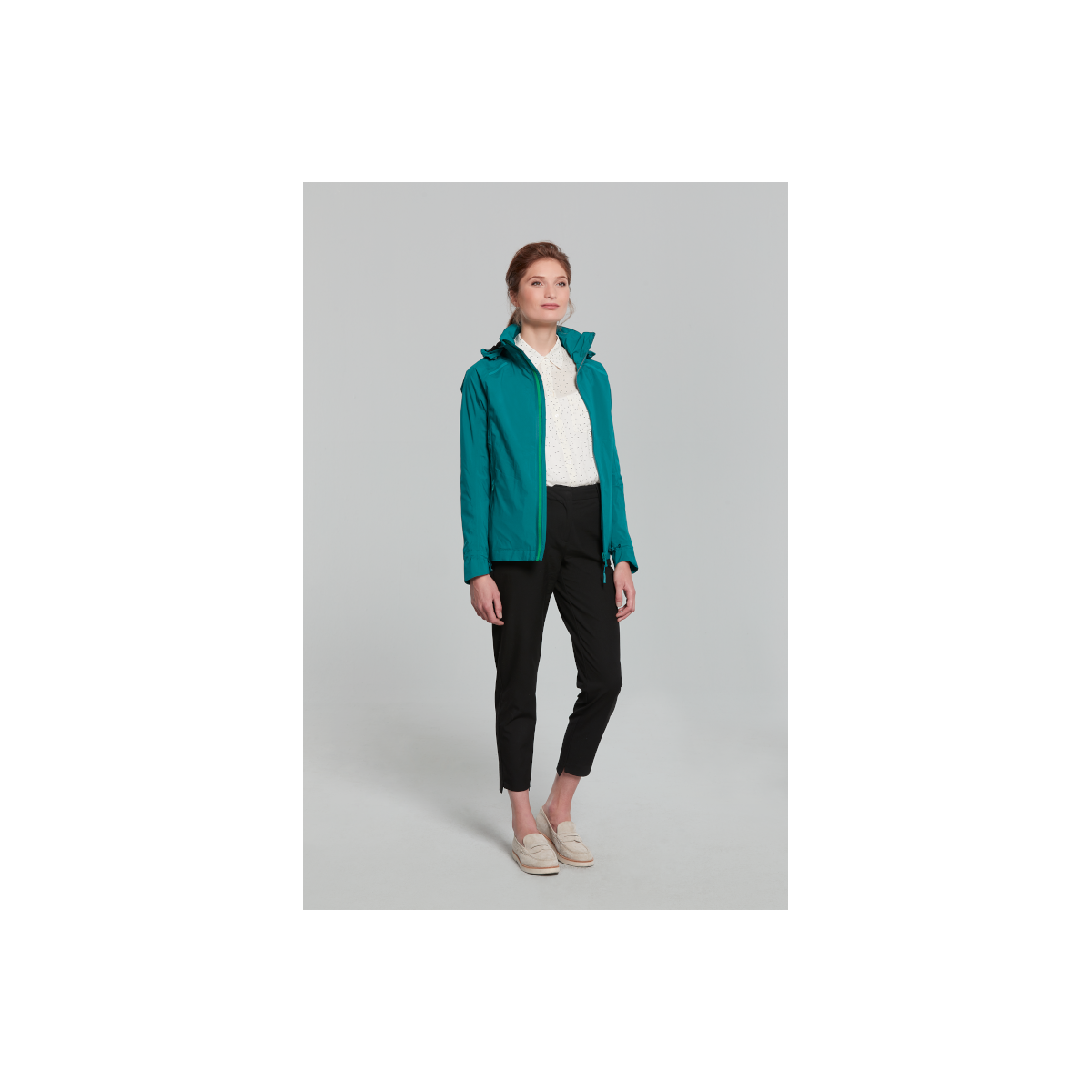 Basil Skane veste imperméable femmes, Vert M