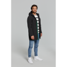 Basil Mosse veste de pluie Parka hommes, Noir S