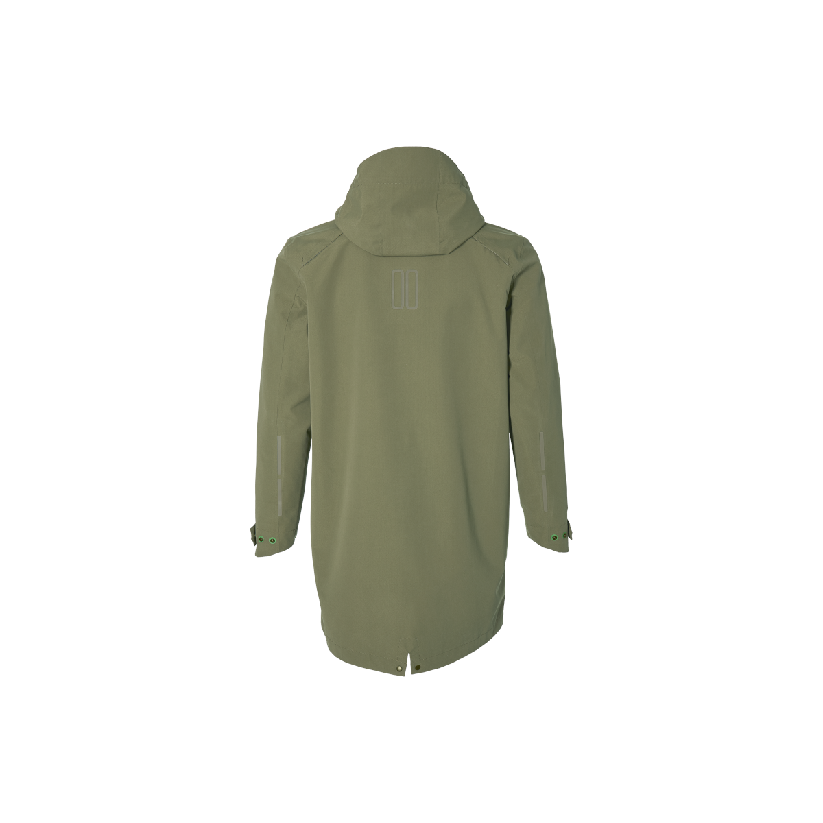 Basil Mosse veste de pluie Parka hommes, Vert olive XXXL