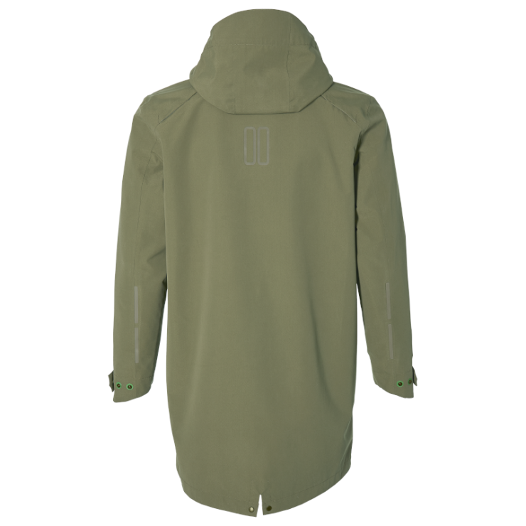 Basil Mosse veste de pluie Parka hommes, Vert olive XXXL