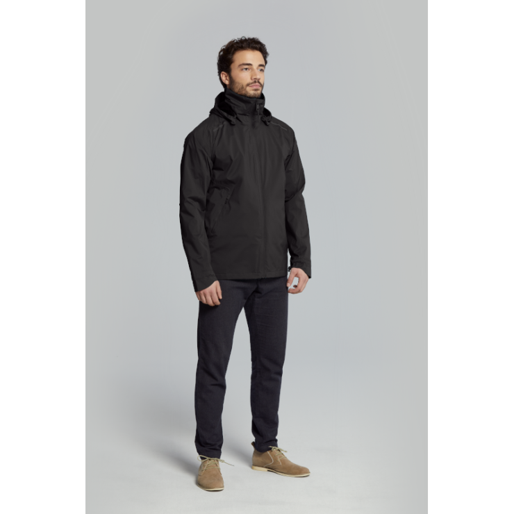 Basil Skane veste imperméable hommes, Noir S