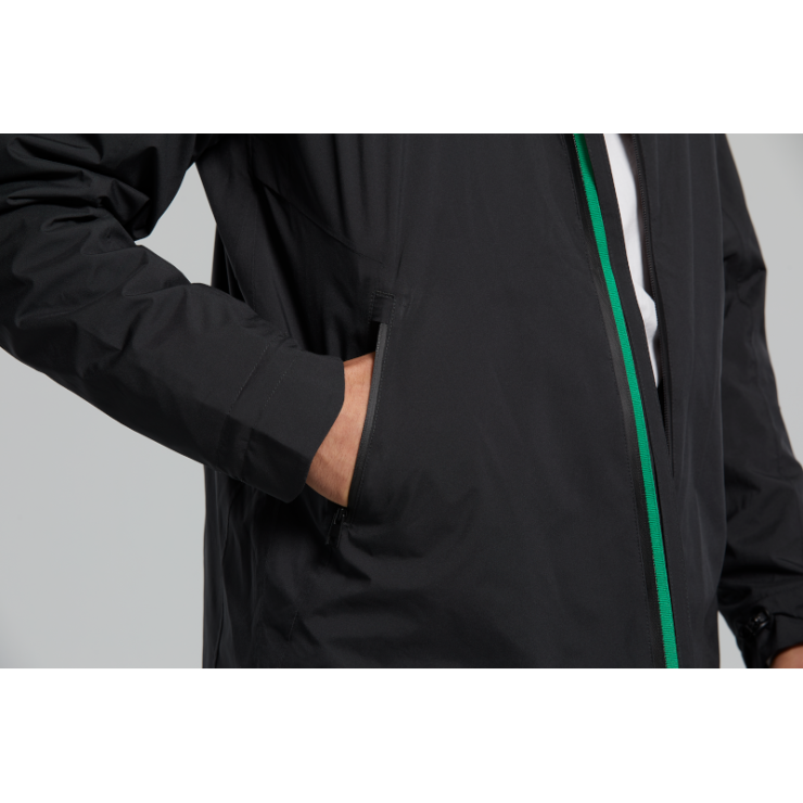 Basil Skane veste imperméable hommes, Noir M