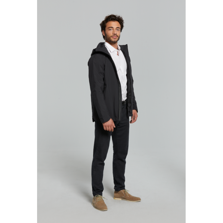 Basil Skane veste imperméable hommes, Noir L