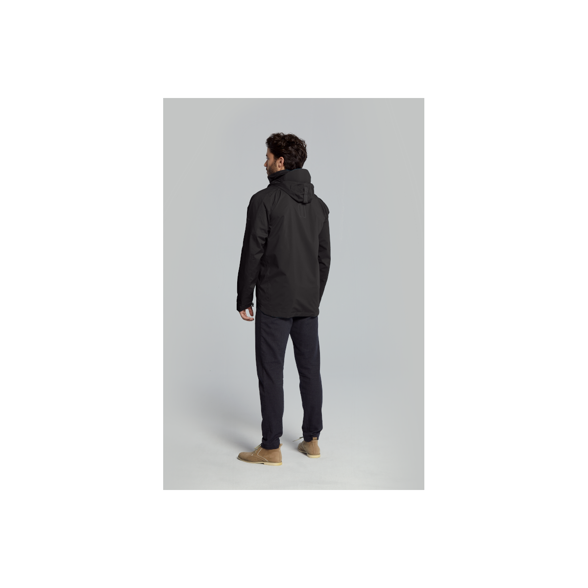 Basil Skane veste imperméable hommes, Noir XXXL