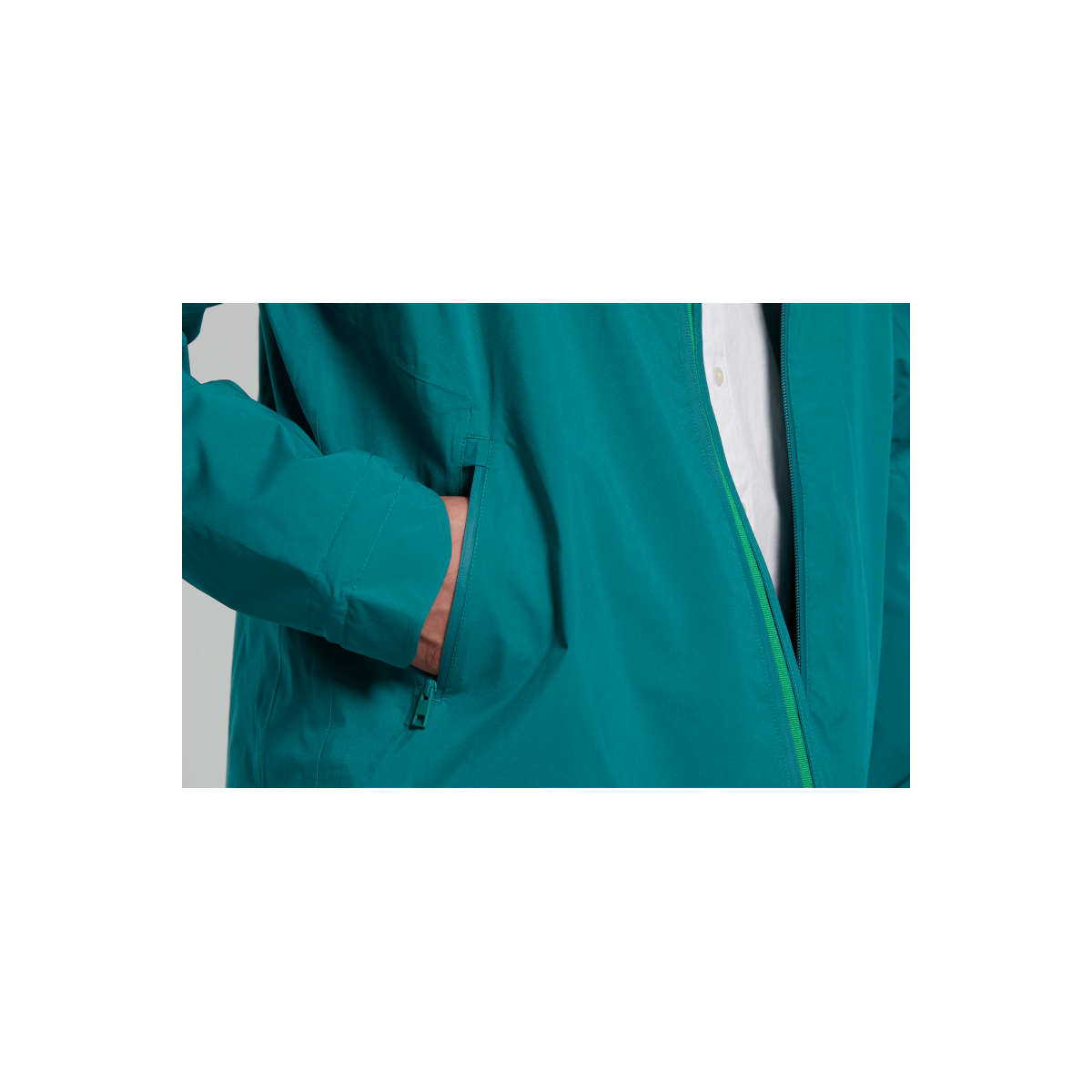 Basil Skane veste imperméable hommes, Vert XL