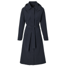 Basil Mosse veste de pluie femmes trench-coat, Bleu nuit S