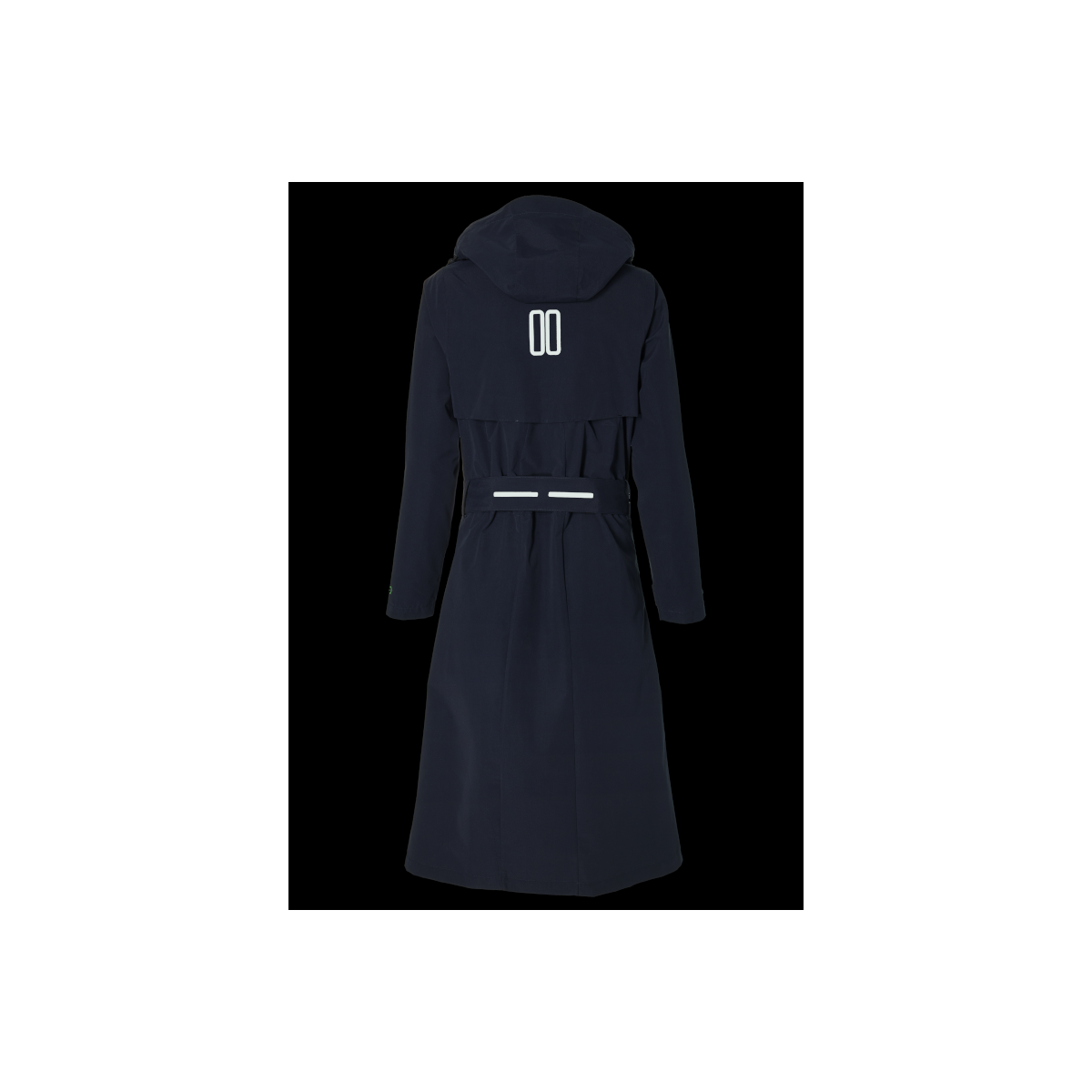 Basil Mosse veste de pluie femmes trench-coat, Bleu nuit S