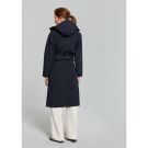 Basil Mosse veste de pluie femmes trench-coat, Bleu nuit S