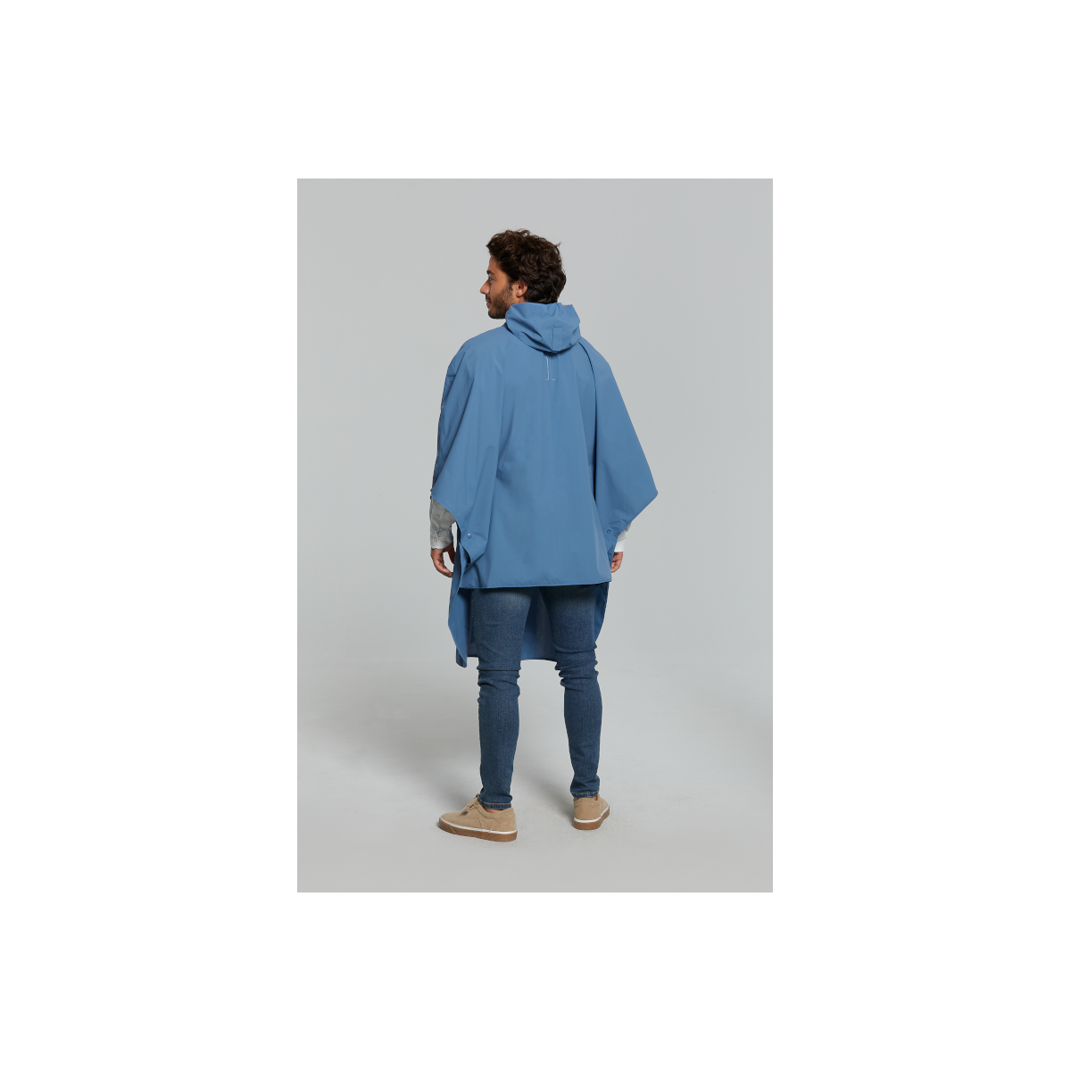 Basil Hoga poncho de pluie unisex Bleu taille unique