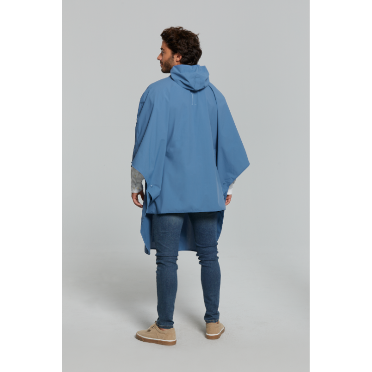 Basil Hoga poncho de pluie unisex Bleu taille unique