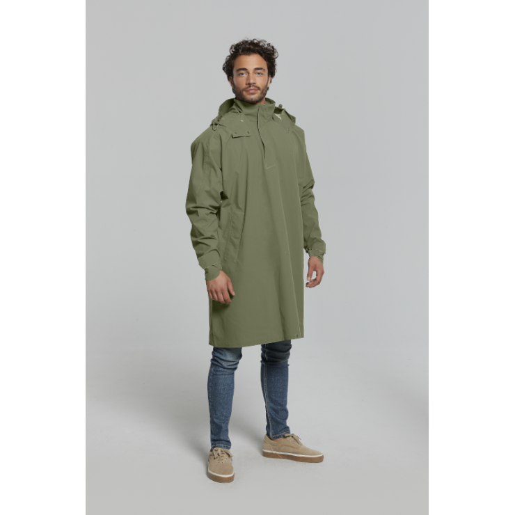 Basil Mosse poncho de pluie unisex, Vert olive taille unique