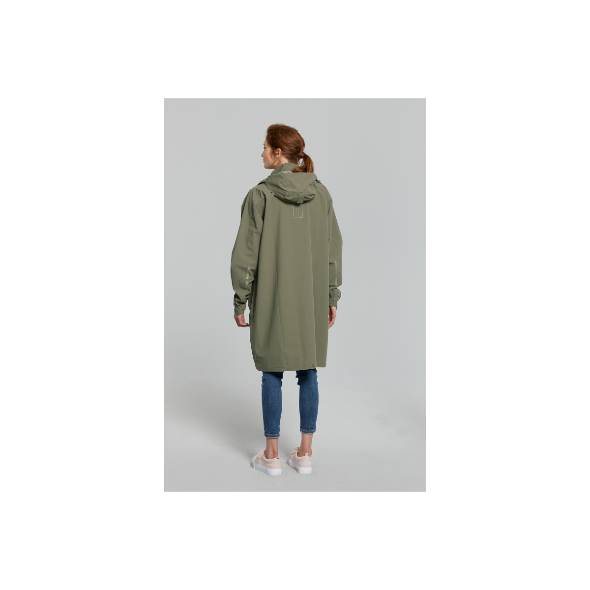 Basil Mosse poncho de pluie unisex, Vert olive taille unique