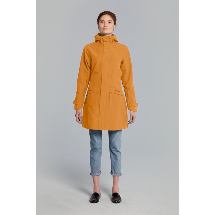 Basil Mosse veste de pluie Parka femmes Ocre  XS