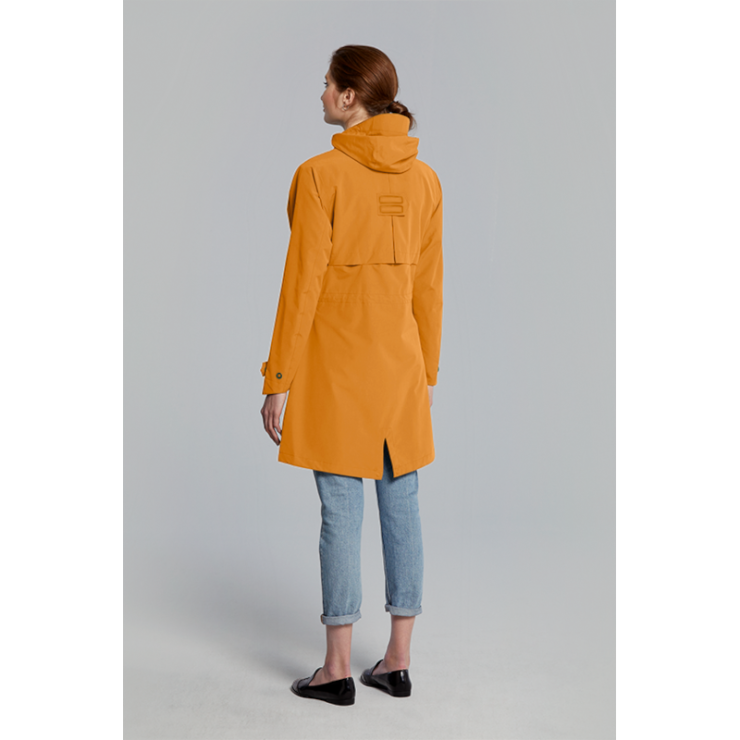 Basil Mosse veste de pluie Parka femmes Ocre  XS