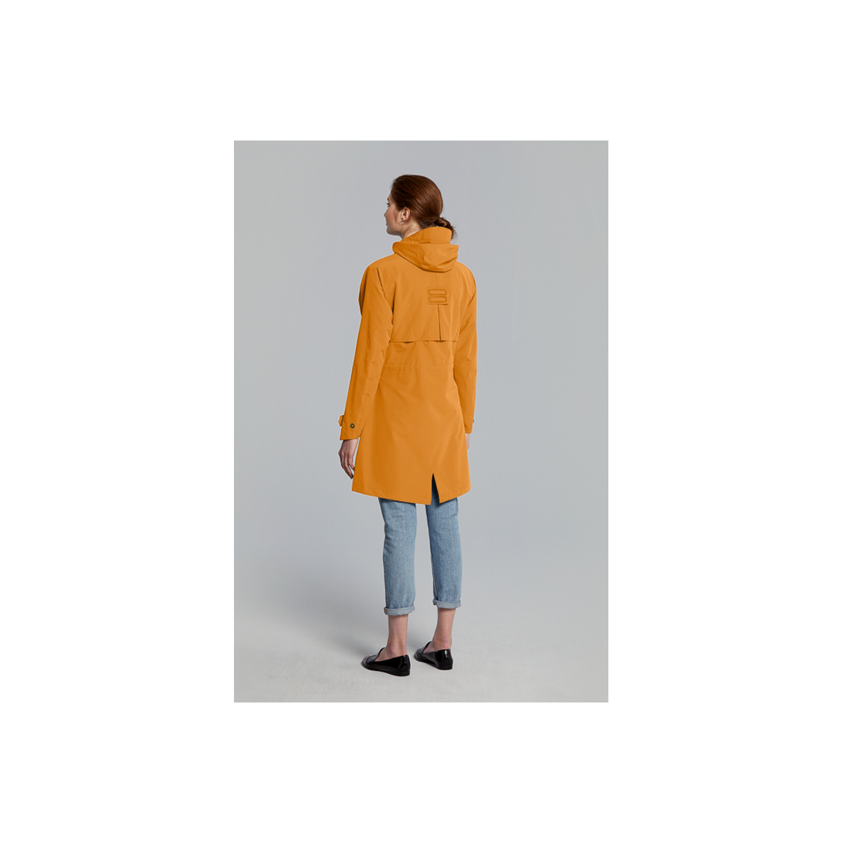 Basil Mosse veste de pluie Parka femmes Ocre  L