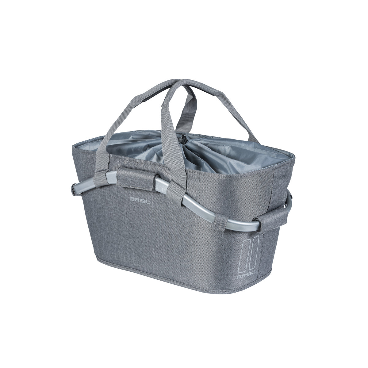 Basil 2Day Carry All panier arrière MIK, grey melee