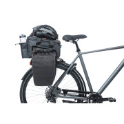 Sac de transport de bagages - Basil - Miles XL Pro - 9-36 litres - Imperméable - Noir/Citron