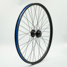 Roue 24" ARR, k7, jante alu double paroi noire, disc 6 trous, QR10