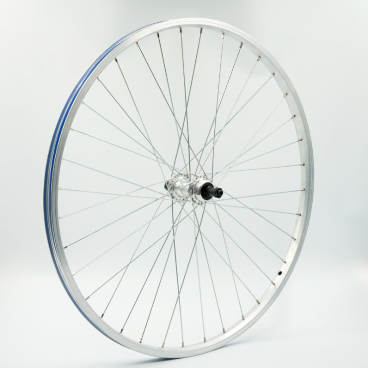 Roue 26" ARR RL 7vit, jante alu simple paroi argent, QR10