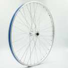 Roue 26" AV, jante alu simple paroi argent, QR10