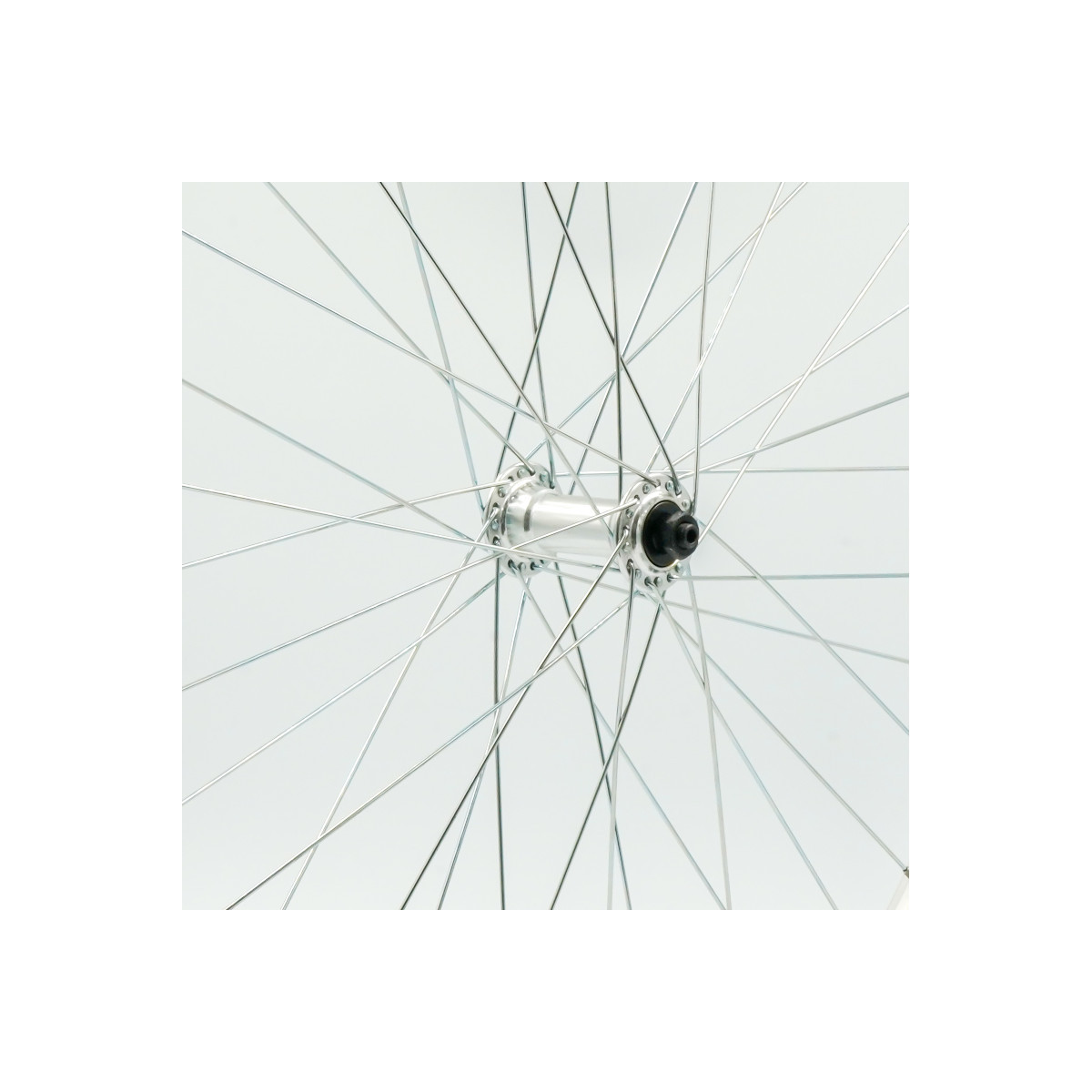 Roue 26" AV, jante alu simple paroi argent, QR10