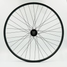 Roue 27,5" AV, jante alu double paroi noire, disc 6 trous, QR10