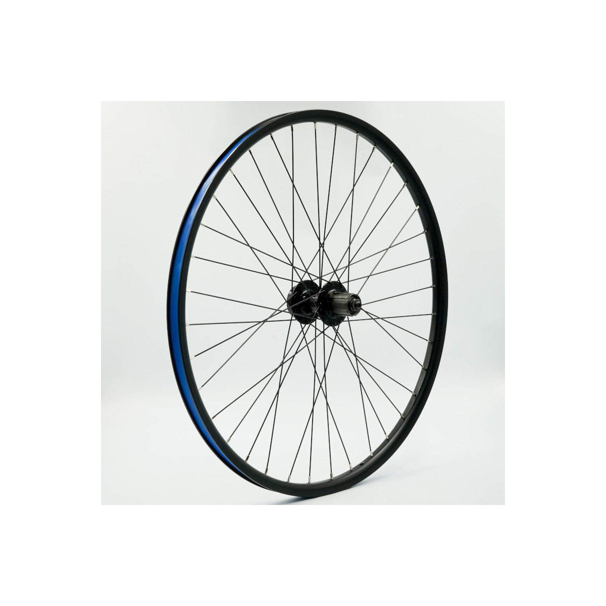 Roue 26" ARR k7, jante alu double paroi noire, disc 6 trous, QR10