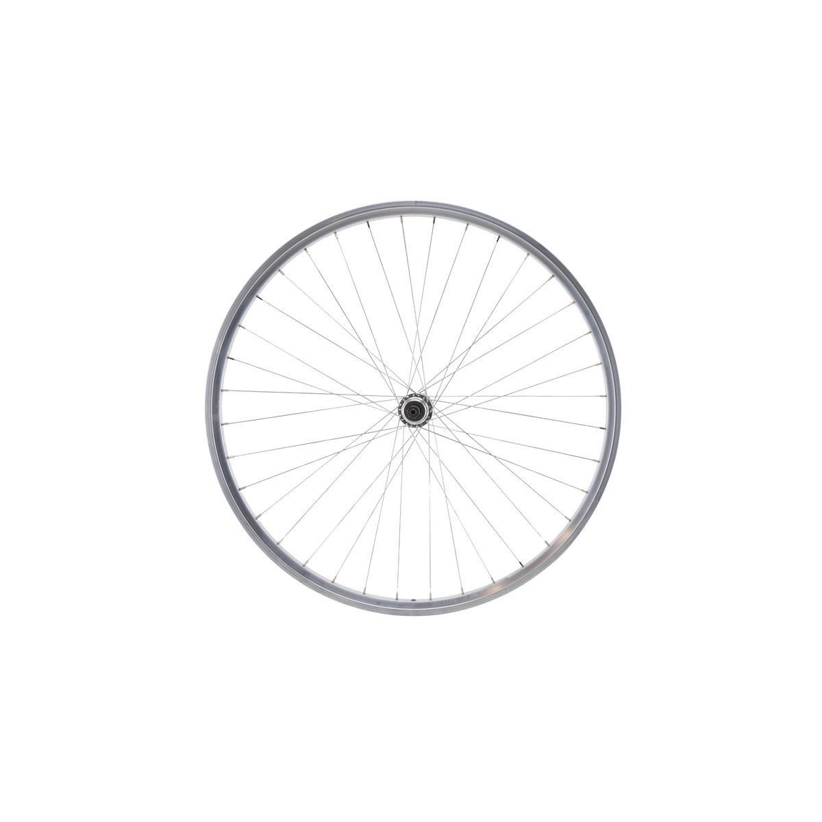 Roue arrière 700 VTC, double paroi, argent, patin, QR10